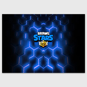 Поздравительная открытка с принтом BRAWL STARS в Белгороде, 100% бумага | плотность бумаги 280 г/м2, матовая, на обратной стороне линовка и место для марки
 | brawl stars | bull | colt | leon | stars | берли | бо | брок | ворон | джесси | динамайк | дэррил | кольт | леон | мортис | нита | пайпер | пенни | поко | пэм | рикошет | спайк | тара | фрэнк | шелли | эль примо