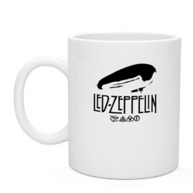 Кружка с принтом Led Zeppelin в Белгороде, керамика | объем — 330 мл, диаметр — 80 мм. Принт наносится на бока кружки, можно сделать два разных изображения | Тематика изображения на принте: 