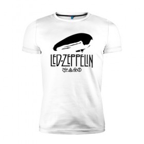Мужская футболка премиум с принтом Led Zeppelin в Белгороде, 92% хлопок, 8% лайкра | приталенный силуэт, круглый вырез ворота, длина до линии бедра, короткий рукав | 