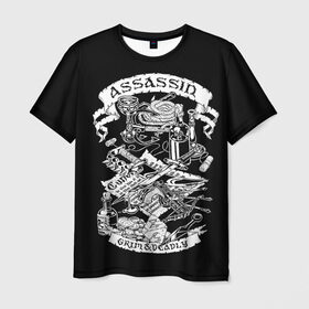 Мужская футболка 3D с принтом Assassin в Белгороде, 100% полиэфир | прямой крой, круглый вырез горловины, длина до линии бедер | dd | dungeon  dragons | dungeon and dragons | данжен энд дрэгонс | днд | игра | настольная игра | подземелья и драконы