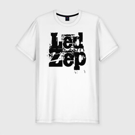 Мужская футболка хлопок Slim с принтом LedZep в Белгороде, 92% хлопок, 8% лайкра | приталенный силуэт, круглый вырез ворота, длина до линии бедра, короткий рукав | led | led zep | led zeppelin | ledzep | lz | zoso | группа | джимми пейдж | джон генри бонэм | джон пол джонс | зосо | лед зепелен | лед зеппелин | ледзепелен | ледзеппелин | роберт плант | рок