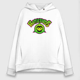 Женское худи Oversize хлопок с принтом BATTLETOADS 2019 в Белгороде, френч-терри — 70% хлопок, 30% полиэстер. Мягкий теплый начес внутри —100% хлопок | боковые карманы, эластичные манжеты и нижняя кромка, капюшон на магнитной кнопке | battle | battletoads | double | dragon | game | games | logo | nintendo | rare | retro | symbol | toads | батл | батлтодс | баттл | баттлтоадс | игра | игры | лого | логотип | нинтендо | ретро | символ | тоадс | тодс