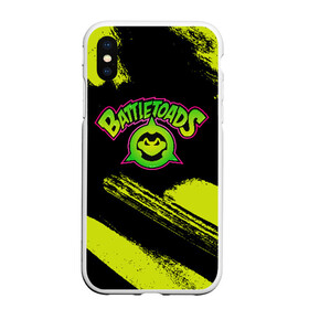 Чехол для iPhone XS Max матовый с принтом BATTLETOADS 2019 в Белгороде, Силикон | Область печати: задняя сторона чехла, без боковых панелей | battle | battletoads | double | dragon | game | games | logo | nintendo | rare | retro | symbol | toads | батл | батлтодс | баттл | баттлтоадс | игра | игры | лого | логотип | нинтендо | ретро | символ | тоадс | тодс