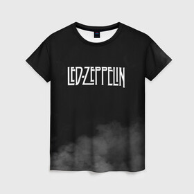 Женская футболка 3D с принтом Led Zeppelin в Белгороде, 100% полиэфир ( синтетическое хлопкоподобное полотно) | прямой крой, круглый вырез горловины, длина до линии бедер | led zeppelin | лед зеппелин