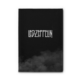 Обложка для автодокументов с принтом Led Zeppelin в Белгороде, натуральная кожа |  размер 19,9*13 см; внутри 4 больших “конверта” для документов и один маленький отдел — туда идеально встанут права | led zeppelin | лед зеппелин