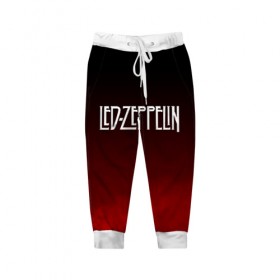 Детские брюки 3D с принтом Led Zeppelin в Белгороде, 100% полиэстер | манжеты по низу, эластичный пояс регулируется шнурком, по бокам два кармана без застежек, внутренняя часть кармана из мелкой сетки | led zeppelin | лед зеппелин