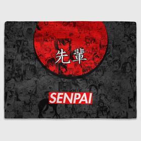Плед 3D с принтом SENPAI (JAPAN 07) в Белгороде, 100% полиэстер | закругленные углы, все края обработаны. Ткань не мнется и не растягивается | ahegao | anime | japan | manga | sempai | senpai | аниме | ахегао | лицо | манга | семпай | сенпай | япония