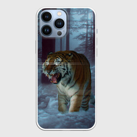 Чехол для iPhone 13 Pro Max с принтом ТИГР В СУМЕРЕЧНОМ ЛЕСУ в Белгороде,  |  | tiger | в лесу | дикая | кошка | лес | природа | тигр | тигренок | тигрица | тигры