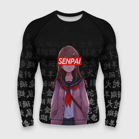 Мужской рашгард 3D с принтом СЭМПАЙ   SENPAI в Белгороде,  |  | ahegao | kawai | kowai | oppai | otaku | senpai | sugoi | waifu | yandere | ахегао | ковай | отаку | сенпай | яндере