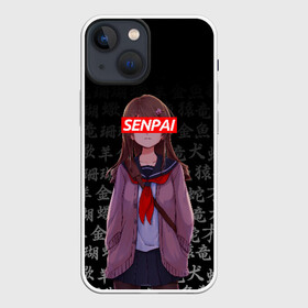 Чехол для iPhone 13 mini с принтом СЭМПАЙ   SENPAI в Белгороде,  |  | ahegao | kawai | kowai | oppai | otaku | senpai | sugoi | waifu | yandere | ахегао | ковай | отаку | сенпай | яндере