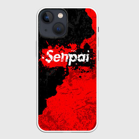 Чехол для iPhone 13 mini с принтом SENPAI в Белгороде,  |  | ahegao | anime | senpai | аниме | ахегао. | ахэгао | семпай | сенпаи