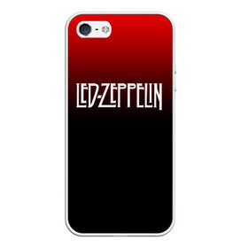 Чехол для iPhone 5/5S матовый с принтом Led Zeppelin в Белгороде, Силикон | Область печати: задняя сторона чехла, без боковых панелей | led zeppelin | лед зеппелин