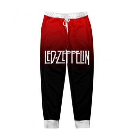 Мужские брюки 3D с принтом Led Zeppelin в Белгороде, 100% полиэстер | манжеты по низу, эластичный пояс регулируется шнурком, по бокам два кармана без застежек, внутренняя часть кармана из мелкой сетки | led zeppelin | лед зеппелин