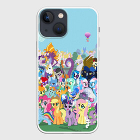 Чехол для iPhone 13 mini с принтом MY LITTLE PONY в Белгороде,  |  | my little pony | pinkie pie | scootaloo | spike | sweaty balls | искорка | крошка бель | маленькие пони | мульфтфильм | пони | скутолу | эппл блум