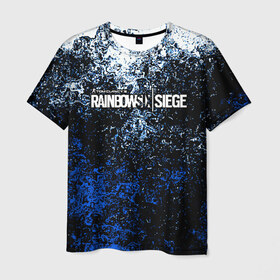 Мужская футболка 3D с принтом RAINBOW SIX в Белгороде, 100% полиэфир | прямой крой, круглый вырез горловины, длина до линии бедер | action | game | rainbow six siege | tom clancys | игры | осада | радуга | радуга 6 | том кленси | шутер