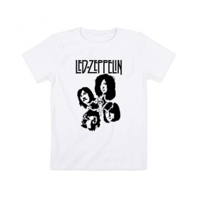 Детская футболка хлопок с принтом Led Zeppelin в Белгороде, 100% хлопок | круглый вырез горловины, полуприлегающий силуэт, длина до линии бедер | led | led zep | led zeppelin | ledzep | lz | zoso | группа | джимми пейдж | джон генри бонэм | джон пол джонс | зосо | лед зепелен | лед зеппелин | ледзепелен | ледзеппелин | роберт плант | рок