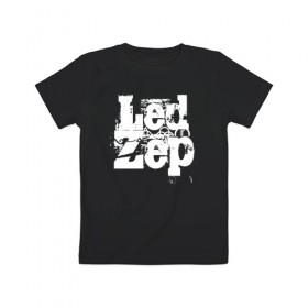 Детская футболка хлопок с принтом Led Zeppelin в Белгороде, 100% хлопок | круглый вырез горловины, полуприлегающий силуэт, длина до линии бедер | led | led zep | led zeppelin | ledzep | lz | zoso | группа | джимми пейдж | джон генри бонэм | джон пол джонс | зосо | лед зепелен | лед зеппелин | ледзепелен | ледзеппелин | роберт плант | рок