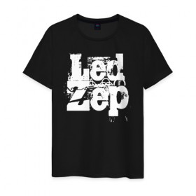 Мужская футболка хлопок с принтом Led Zeppelin в Белгороде, 100% хлопок | прямой крой, круглый вырез горловины, длина до линии бедер, слегка спущенное плечо. | Тематика изображения на принте: led | led zep | led zeppelin | ledzep | lz | zoso | группа | джимми пейдж | джон генри бонэм | джон пол джонс | зосо | лед зепелен | лед зеппелин | ледзепелен | ледзеппелин | роберт плант | рок