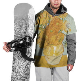 Накидка на куртку 3D с принтом Подсолнухи в Белгороде, 100% полиэстер |  | Тематика изображения на принте: живопись | искусство | картина | художники | шедевры