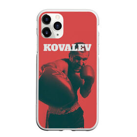 Чехол для iPhone 11 Pro Max матовый с принтом Kovalev в Белгороде, Силикон |  | Тематика изображения на принте: boxing | kovalev | krusher | sergey kovalev | wbo | бокс | ковалев