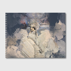 Альбом для рисования с принтом Царевна лебедь в Белгороде, 100% бумага
 | матовая бумага, плотность 200 мг. | Тематика изображения на принте: живопись | искусство | картина | художники | шедевры