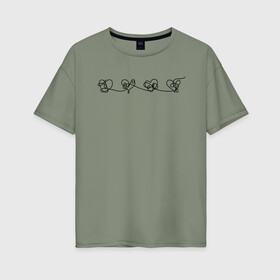 Женская футболка хлопок Oversize с принтом Map of the Soul Hearts Bts в Белгороде, 100% хлопок | свободный крой, круглый ворот, спущенный рукав, длина до линии бедер
 | bangtan | bangtan boys | bangtan boys bts | bts | bts bangtan | bts love | bts suga | bts песни | fake love | jungkook shirt | k pop | korean fashion | kpop | kpop merch | бтс | к поп | кей поп | кейпоп