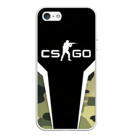 Чехол для iPhone 5/5S матовый с принтом CSGO Camouflage в Белгороде, Силикон | Область печати: задняя сторона чехла, без боковых панелей | conter | counter | cs go | csgo | global | offensive | strike | контер | кс го | ксго | страйк