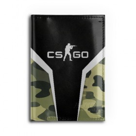 Обложка для автодокументов с принтом CS:GO Camouflage в Белгороде, натуральная кожа |  размер 19,9*13 см; внутри 4 больших “конверта” для документов и один маленький отдел — туда идеально встанут права | Тематика изображения на принте: conter | counter | cs go | csgo | global | offensive | strike | контер | кс го | ксго | страйк