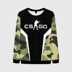 Мужской свитшот 3D с принтом CS:GO Camouflage в Белгороде, 100% полиэстер с мягким внутренним слоем | круглый вырез горловины, мягкая резинка на манжетах и поясе, свободная посадка по фигуре | conter | counter | cs go | csgo | global | offensive | strike | контер | кс го | ксго | страйк