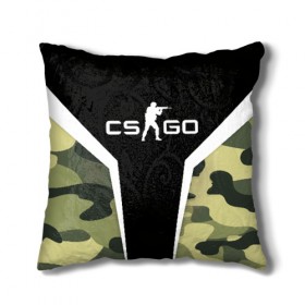 Подушка 3D с принтом CS:GO Camouflage в Белгороде, наволочка – 100% полиэстер, наполнитель – холлофайбер (легкий наполнитель, не вызывает аллергию). | состоит из подушки и наволочки. Наволочка на молнии, легко снимается для стирки | conter | counter | cs go | csgo | global | offensive | strike | контер | кс го | ксго | страйк