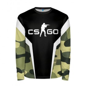 Мужской лонгслив 3D с принтом CS:GO Camouflage в Белгороде, 100% полиэстер | длинные рукава, круглый вырез горловины, полуприлегающий силуэт | conter | counter | cs go | csgo | global | offensive | strike | контер | кс го | ксго | страйк