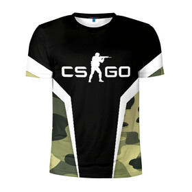 Мужская футболка 3D спортивная с принтом CS:GO Camouflage в Белгороде, 100% полиэстер с улучшенными характеристиками | приталенный силуэт, круглая горловина, широкие плечи, сужается к линии бедра | conter | counter | cs go | csgo | global | offensive | strike | контер | кс го | ксго | страйк