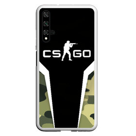 Чехол для Honor 20 с принтом CSGO Camouflage в Белгороде, Силикон | Область печати: задняя сторона чехла, без боковых панелей | conter | counter | cs go | csgo | global | offensive | strike | контер | кс го | ксго | страйк