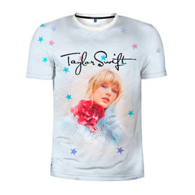 Мужская футболка 3D спортивная с принтом Taylor Swift в Белгороде, 100% полиэстер с улучшенными характеристиками | приталенный силуэт, круглая горловина, широкие плечи, сужается к линии бедра | lover | taylor swift | taylor swift lover | тэйлор свифт