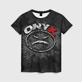 Женская футболка 3D с принтом Onyx в Белгороде, 100% полиэфир ( синтетическое хлопкоподобное полотно) | прямой крой, круглый вырез горловины, длина до линии бедер | Тематика изображения на принте: fredro starr | onyx | rap | sonny seeza | sticky fingaz | оникс | рэп