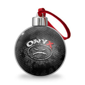 Ёлочный шар с принтом Onyx в Белгороде, Пластик | Диаметр: 77 мм | fredro starr | onyx | rap | sonny seeza | sticky fingaz | оникс | рэп