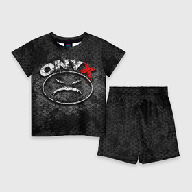 Детский костюм с шортами 3D с принтом Onyx в Белгороде,  |  | Тематика изображения на принте: fredro starr | onyx | rap | sonny seeza | sticky fingaz | оникс | рэп