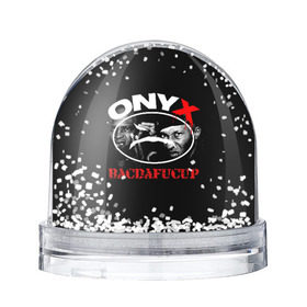 Снежный шар с принтом Onyx в Белгороде, Пластик | Изображение внутри шара печатается на глянцевой фотобумаге с двух сторон | Тематика изображения на принте: fredro starr | onyx | rap | sonny seeza | sticky fingaz | оникс | рэп