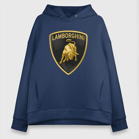 Женское худи Oversize хлопок с принтом Lamborghini LOGO в Белгороде, френч-терри — 70% хлопок, 30% полиэстер. Мягкий теплый начес внутри —100% хлопок | боковые карманы, эластичные манжеты и нижняя кромка, капюшон на магнитной кнопке | auto | brand | lamborghini | sport | авто | автомобиль | автомобильные | бренд | ламборгини | марка | машины | спорт