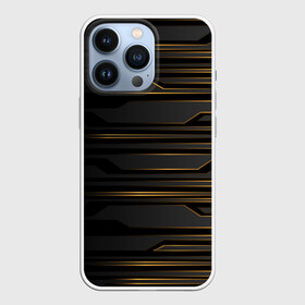 Чехол для iPhone 13 Pro с принтом Futuristic technology lines в Белгороде,  |  | abstract | art | geometry | lights | lines | stripe | technology | абстрактный | абстракция | арт | геометрия | линии | полосы