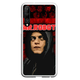 Чехол для Honor P30 с принтом Mr robot в Белгороде, Силикон | Область печати: задняя сторона чехла, без боковых панелей | robot | драма | мистер | мистер робот | психологический триллер | рами малек | робот | технотриллер