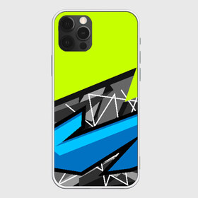 Чехол для iPhone 12 Pro Max с принтом Blue & Green Style в Белгороде, Силикон |  | texture | абстракция | граффити | краски | линии | текстура | уличный стиль | яркая