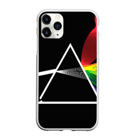 Чехол для iPhone 11 Pro матовый с принтом PINK FLOYD в Белгороде, Силикон |  | Тематика изображения на принте: music | pink floyd | the dark side of the moon | космос | луна | музыка | пинк флойд | призма | рок | треугольник | триангулярная призма