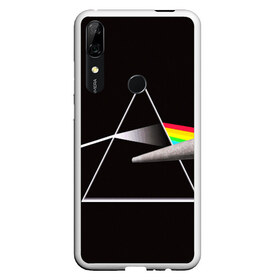 Чехол для Honor P Smart Z с принтом PINK FLOYD в Белгороде, Силикон | Область печати: задняя сторона чехла, без боковых панелей | Тематика изображения на принте: music | pink floyd | the dark side of the moon | космос | луна | музыка | пинк флойд | призма | рок | треугольник | триангулярная призма