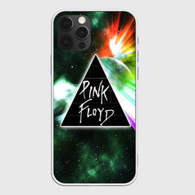 Чехол для iPhone 12 Pro Max с принтом PINK FLOYD в Белгороде, Силикон |  | Тематика изображения на принте: music | pink floyd | the dark side of the moon | космос | луна | музыка | пинк флойд | призма | рок | треугольник | триангулярная призма