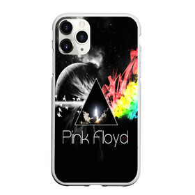 Чехол для iPhone 11 Pro матовый с принтом PINK FLOYD в Белгороде, Силикон |  | Тематика изображения на принте: music | pink floyd | the dark side of the moon | космос | луна | музыка | пинк флойд | призма | рок | треугольник | триангулярная призма