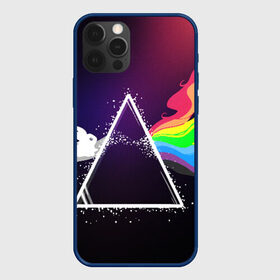 Чехол для iPhone 12 Pro Max с принтом PINK FLOYD в Белгороде, Силикон |  | Тематика изображения на принте: music | pink floyd | the dark side of the moon | космос | луна | музыка | пинк флойд | призма | рок | треугольник | триангулярная призма