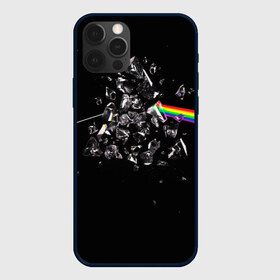 Чехол для iPhone 12 Pro Max с принтом PINK FLOYD в Белгороде, Силикон |  | music | pink floyd | the dark side of the moon | космос | луна | музыка | пинк флойд | призма | рок | треугольник | триангулярная призма