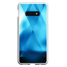 Чехол для Samsung S10E с принтом ABSTRACT BLUE в Белгороде, Силикон | Область печати: задняя сторона чехла, без боковых панелей | abstraction | art | black | colors | cпектр | geometric | pattern | rainbow | spectrum | абстракция | витраж | геометрический | искусство | полосы | радуга | разноцветные | рисунок | стекло | узор | цвета | черные