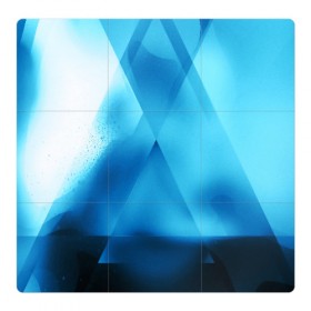 Магнитный плакат 3Х3 с принтом ABSTRACT BLUE в Белгороде, Полимерный материал с магнитным слоем | 9 деталей размером 9*9 см | Тематика изображения на принте: abstraction | art | black | colors | cпектр | geometric | pattern | rainbow | spectrum | абстракция | витраж | геометрический | искусство | полосы | радуга | разноцветные | рисунок | стекло | узор | цвета | черные